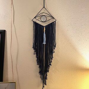 Macrame Evil Eye Hanging Wall Art